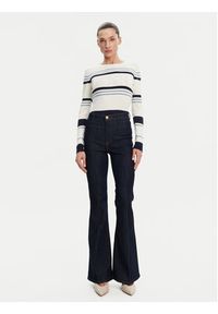 Guess Sweter W5GR18 Z2NQ2 Écru Slim Fit. Materiał: wiskoza #3