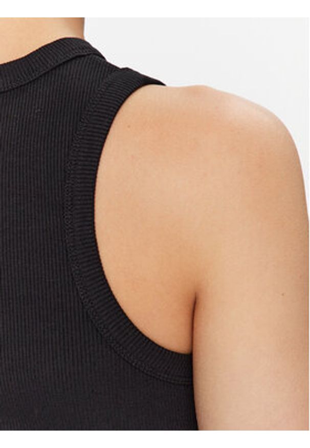 Guess Top Edie V3GP19 K8RT2 Czarny Slim Fit. Kolor: czarny. Materiał: wiskoza