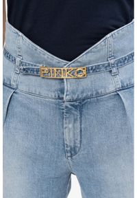 Pinko - PINKO Niebieskie jeansy damskie z wysokim stanem, Rozmiar 27. Stan: podwyższony. Kolor: niebieski #3