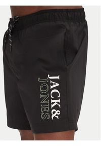 Jack & Jones - Jack&Jones Szorty kąpielowe Maui 12272799 Czarny Regular Fit. Kolor: czarny. Materiał: syntetyk #4