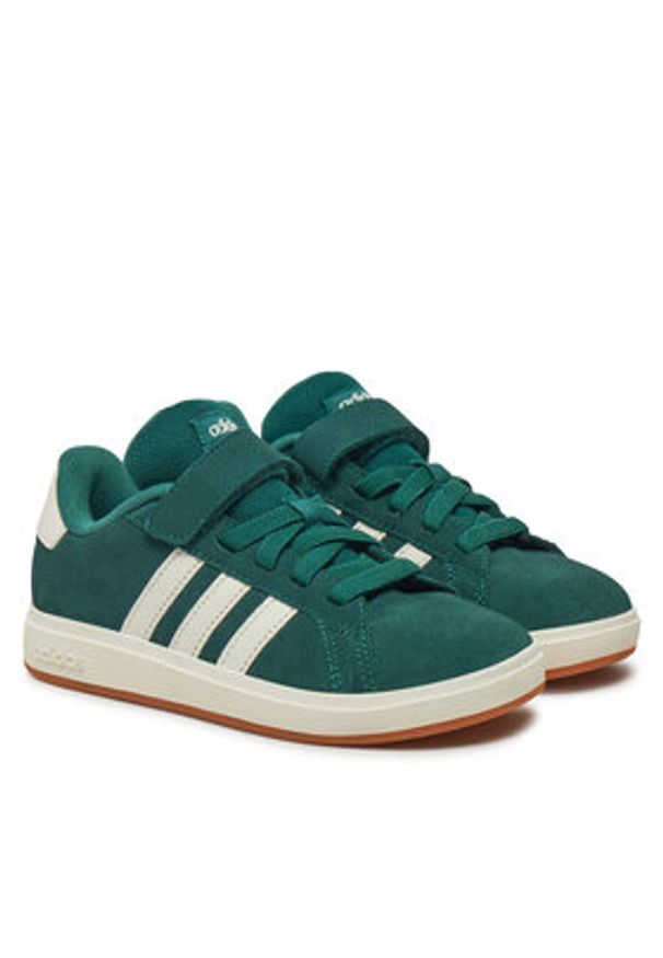 Adidas - adidas Sneakersy Grand Court 00s JP5898 Zielony. Kolor: zielony. Materiał: zamsz, skóra