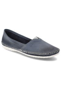 Niebieskie Baleriny Maciejka Wygodne Obuwie Damskie. Okazja: na co dzień. Kolor: niebieski. Materiał: skóra. Styl: casual, elegancki