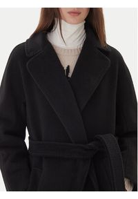 Weekend Max Mara Płaszcz wełniany Tempera 2525016082 Czarny Regular Fit. Kolor: czarny. Materiał: wełna #5