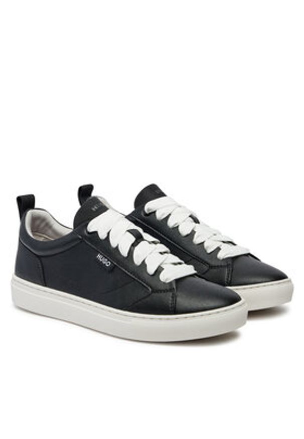 Hugo Sneakersy Morrie_Tenn 50523527 Czarny. Kolor: czarny. Materiał: skóra