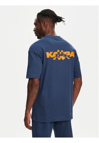 Kappa T-Shirt Nyle 351S5GW Niebieski Regular Fit. Kolor: niebieski. Materiał: bawełna #4