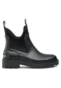 Calvin Klein Jeans Kalosze Mid Rainboot Chelsea YW0YW01034 Czarny. Kolor: czarny. Materiał: syntetyk