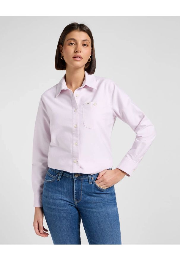 Lee - DAMSKA KOSZULA LEE ALL PURPOSE SHIRT PINKY PLUM 112370989