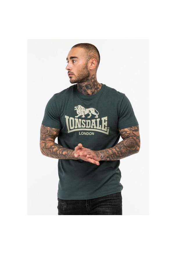 Koszulka Lonsdale St. Erney. Kolor: zielony. Materiał: bawełna