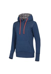 OCUN - Bluza z kapturem damska Ocun Hoodie. Typ kołnierza: kaptur. Kolor: niebieski. Materiał: polar. Sport: turystyka piesza #1