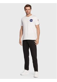 Alpha Industries T-Shirt Space Shuttle 176507 Biały Regular Fit. Kolor: biały. Materiał: bawełna