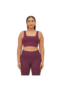 GIRLFRIEND COLLECTIVE - Kobiałka z kwadratowym dekoltem Girlfriend Collective Tommy. Kolor: wielokolorowy, fioletowy, czerwony #1