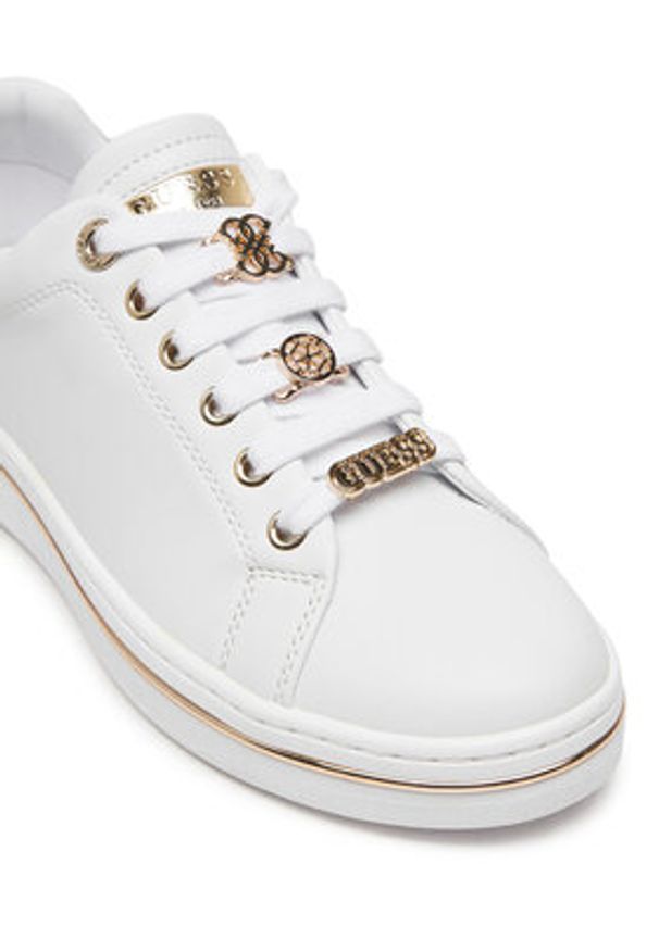 Guess Sneakersy FLPSTA ELE12 Biały. Kolor: biały. Materiał: skóra