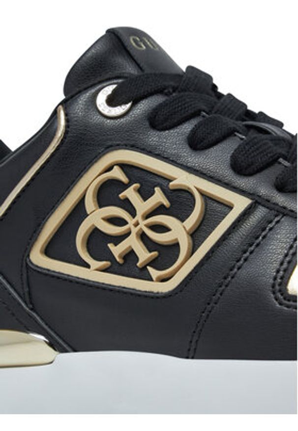 Guess Sneakersy FLJKOY ELE12 Czarny. Kolor: czarny. Materiał: skóra
