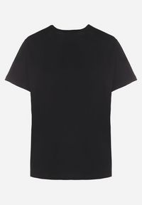 Born2be - Czarny T-shirt z Bawełny Ozdobiony Naszywką Firolee. Okazja: na co dzień. Kolor: czarny. Materiał: bawełna. Wzór: aplikacja. Styl: casual #4