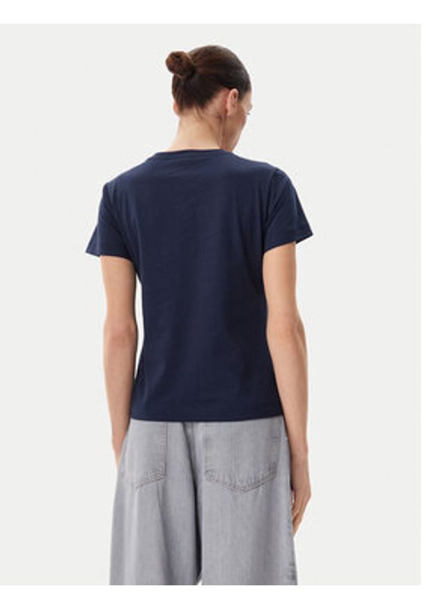 Pinko - PINKO T-Shirt Nambrone 103320 A2G7 Granatowy Regular Fit. Kolor: niebieski. Materiał: bawełna