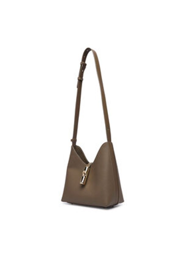 Furla Torebka Goccia S WB01979 BX3353 CN 4903S Szary. Kolor: szary. Materiał: skórzane