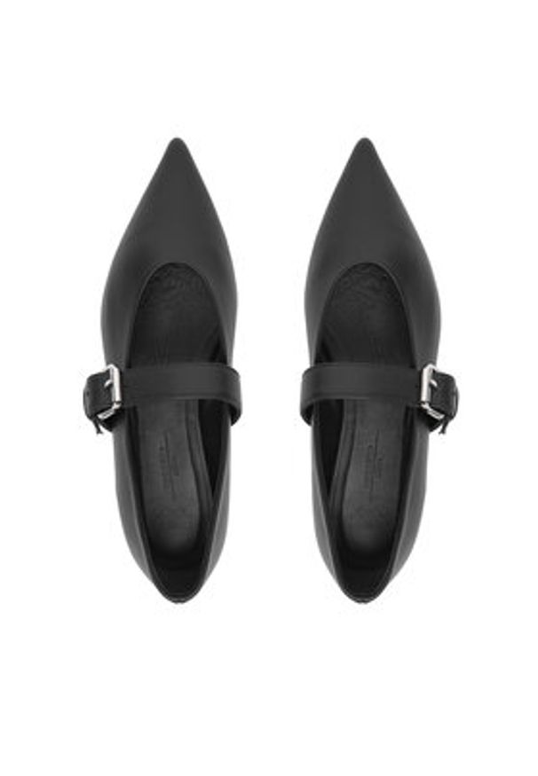 Weekend Max Mara Baleriny 2615521054650 Czarny. Kolor: czarny. Materiał: skóra