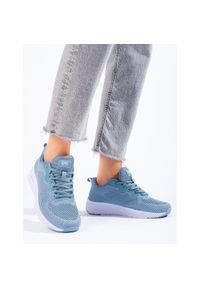 Niebieskie buty sportowe damskie DK. Kolor: niebieski #4