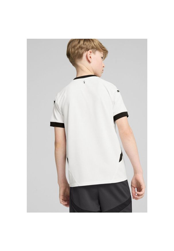 Puma - Koszulka wyjazdowa dla dzieci Stade Rennais 2024/25. Kolor: biały, wielokolorowy, czarny