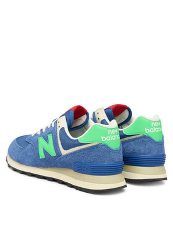 New Balance Sneakersy U574BSC W Niebieski. Kolor: niebieski. Materiał: skóra, zamsz. Model: New Balance 574