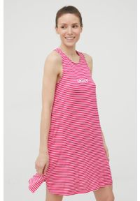 DKNY - Dkny koszula nocna YI2122529 damska kolor różowy. Kolor: różowy. Materiał: dzianina #5