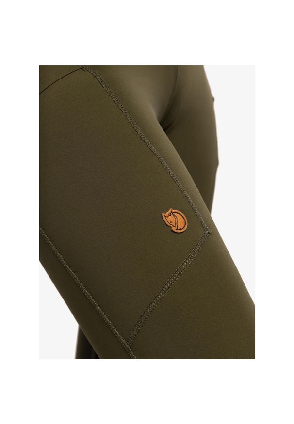 Fjällräven - Spodnie trekkingowe damskie Fjallraven Abisko Trekking Tights HD. Kolor: zielony. Sport: turystyka piesza