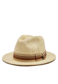 Brixton Kapelusz Roma Straw Fedora 11614 Brązowy. Kolor: brązowy