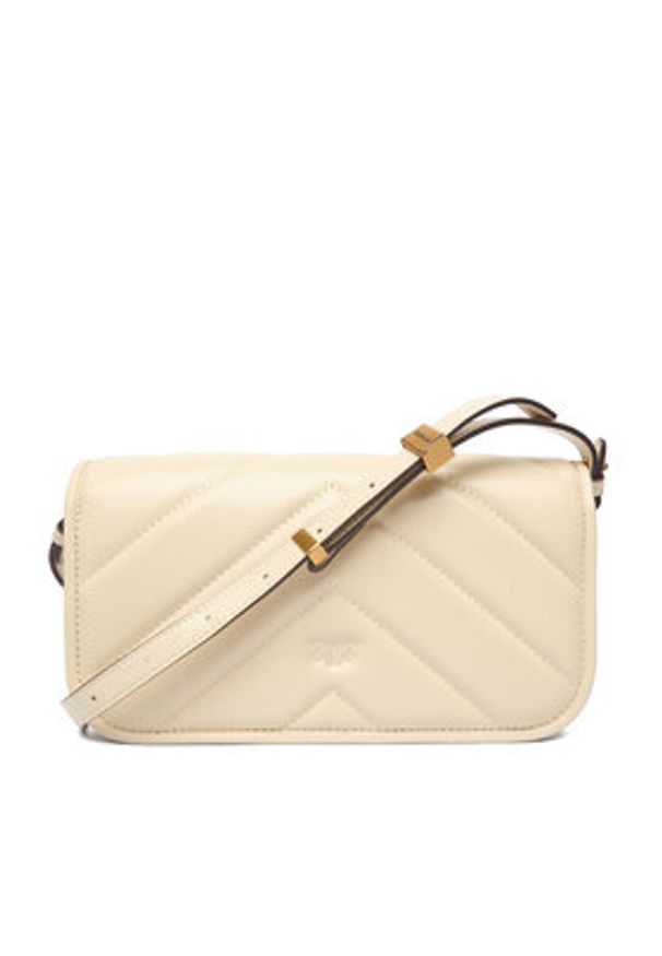 Pinko - PINKO Torebka Love Box Baguette Al 25-26 PLTT 105083 A2W2 Écru. Materiał: skórzane