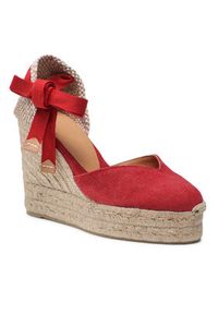 Castañer Espadryle Chiara/8ED/002 021668-604 Czerwony. Kolor: czerwony. Materiał: materiał #3
