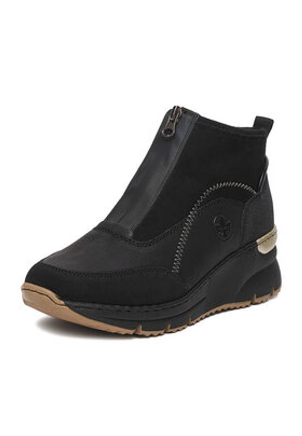Rieker Botki CEO-N6361-00 Czarny. Kolor: czarny. Materiał: materiał