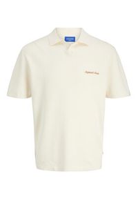 Jack & Jones Polo Norrebro 12297926 Écru Relaxed Fit. Typ kołnierza: polo. Materiał: bawełna #3