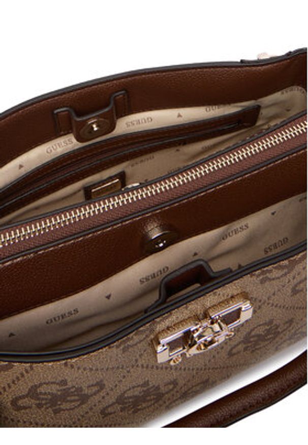 Guess Torebka Karnilla HWOS99 01060 Brązowy. Kolor: brązowy. Materiał: skórzane