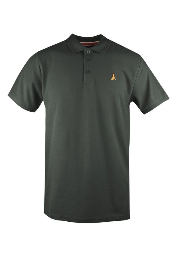 Klasyczna, Męska Koszulka Polo - Brave Soul - Kolor Khaki. Okazja: na co dzień. Typ kołnierza: polo. Kolor: brązowy. Materiał: bawełna. Sezon: lato, wiosna. Styl: klasyczny