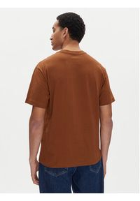 Vans T-Shirt Essential VN000HPZ Brązowy Loose Fit. Kolor: brązowy. Materiał: bawełna #5