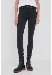 Calvin Klein Jeans jeansy damskie kolor czarny. Kolor: czarny #1