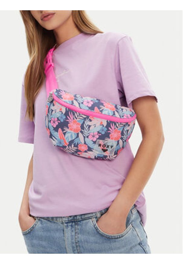 Roxy Saszetka nerka ROXY-P-005-07 Granatowy. Kolor: niebieski. Materiał: materiał