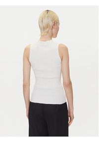Hugo - HUGO Sweter Sarepilk 50542597 Écru Slim Fit. Materiał: wiskoza #4