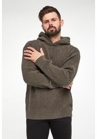 Emporio Armani - Sweter męski z kapturem EMPORIO ARMANI. Typ kołnierza: kaptur #1