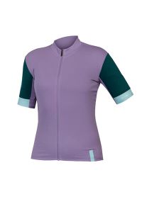ENDURA - Damski jersey Endura FS260. Kolor: fioletowy. Materiał: jersey. Sport: kolarstwo