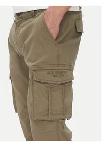 Aeronautica Militare Spodnie materiałowe 251PA1658CT3511 Khaki Regular Fit. Kolor: brązowy. Materiał: bawełna #4