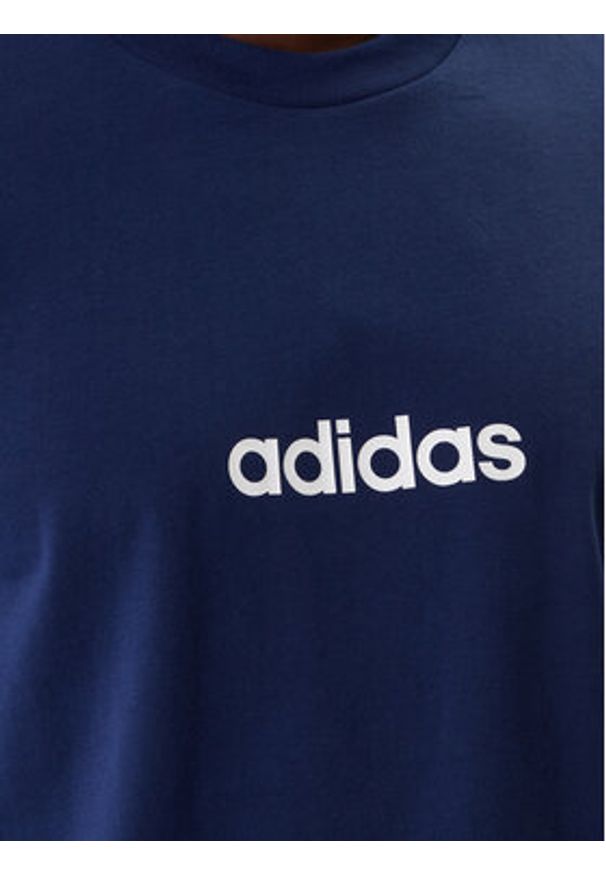 Adidas - adidas T-Shirt Essentials Linear JE8999 Granatowy Regular Fit. Kolor: niebieski. Materiał: bawełna
