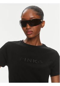 Pinko T-Shirt Start 101752 A1NW Czarny Regular Fit. Kolor: czarny. Materiał: bawełna #5