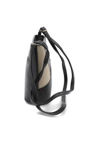 ILF - Czarna Torebka Damska Ilf Klasyczna Listonoszka. Kolor: czarny. Wzór: aplikacja. Materiał: skórzane. Styl: klasyczny #6