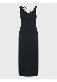 Reebok Sukienka dzianinowa Classics HG1164 Czarny Slim Fit. Kolor: czarny. Materiał: bawełna, dzianina