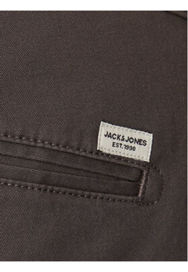 Jack & Jones Chinosy Kane 12275705 Czarny Relaxed Fit. Kolor: czarny. Materiał: bawełna