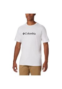 columbia - Koszulka Męska Columbia CSC Basic Logo Short Sleeve T-Shirt. Kolor: biały, wielokolorowy