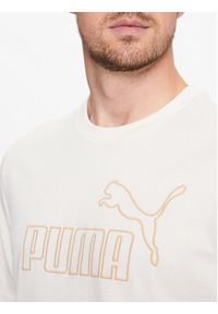 Puma T-Shirt Essentials Elevated 673385 Beżowy Regular Fit. Kolor: beżowy. Materiał: bawełna #4