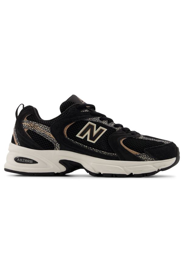 Buty damskie New Balance U530CRB – czarne. Kolor: czarny. Materiał: materiał, syntetyk, skóra. Szerokość cholewki: normalna. Sezon: lato. Sport: turystyka piesza