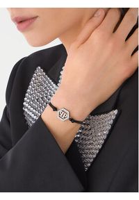 Philipp Plein - PHILIPP PLEIN Bransoletka Linked PJYEA17BU Czarny. Kolor: czarny #4