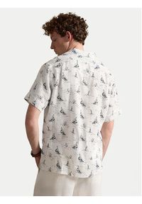 Polo Ralph Lauren Koszula 710B18630001 Biały Regular Fit. Typ kołnierza: polo. Kolor: biały. Materiał: len #7